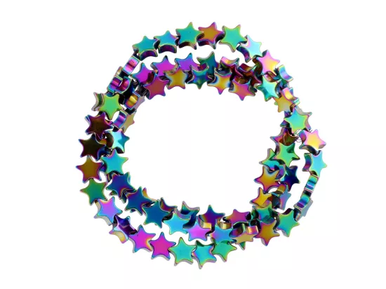 K6R56 HEMATYT GWIAZDKI 6/6 mm - 1 SZNUR