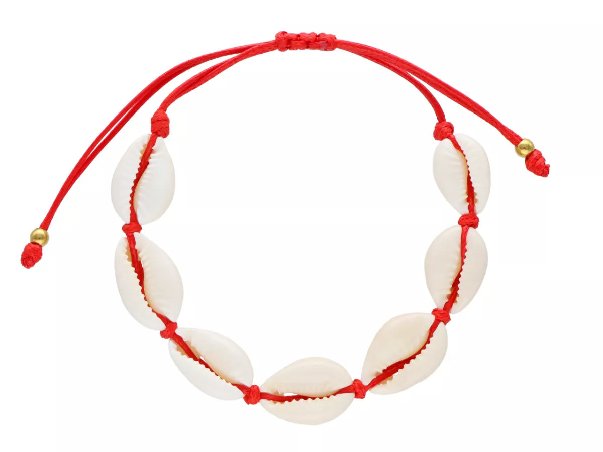 R4K08 BRANSOLETKA SHAMBALLA MUSZELKI