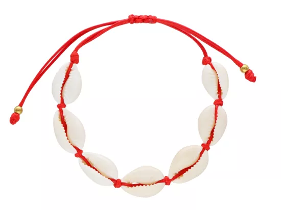 R4K08 BRANSOLETKA SHAMBALLA MUSZELKI