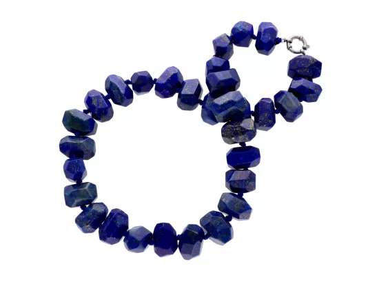 N3K46 NASZYJNIK LAPIS LAZULI BRYŁKI