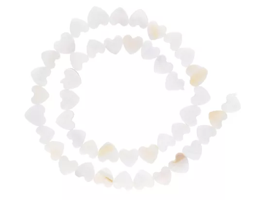 M1D47 MASA PERŁOWA LUX SERCE 8,5 mm - 1 SZNUR