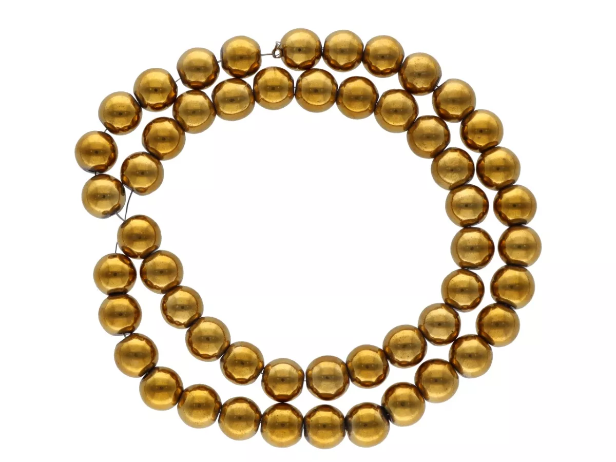 K5L33 HEMATYT KULE 8 mm - 1 SZNUR