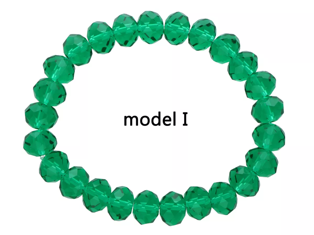 R2R10 BRANSOLETKA KRYSZTAŁKI 10 mm NA GUMCE