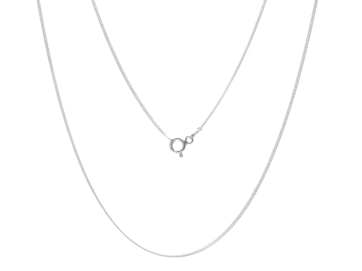 P3K42 ŁAŃCUSZEK PANCERKA 55 cm SREBRO 925