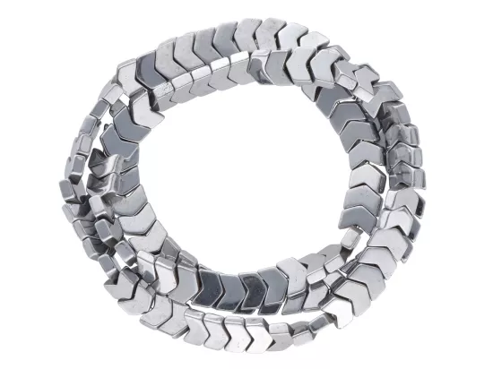 K6B21H HEMATYT STRZAŁKI 6/4,5 mm - 5 SZNURÓW - ZESTAW