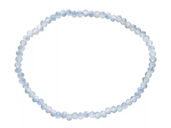 R4C17 BRANSOLETKA KRYSZTAŁKI 3 mm NA GUMCE