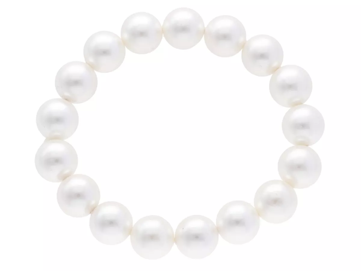 R2W24 BRANSOLETKA PERŁA MAJORKA KULE 12 mm