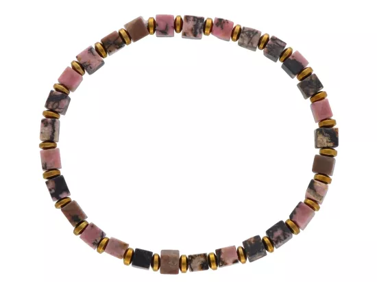 R4O80 BRANSOLETKA RODONIT I HEMATYT