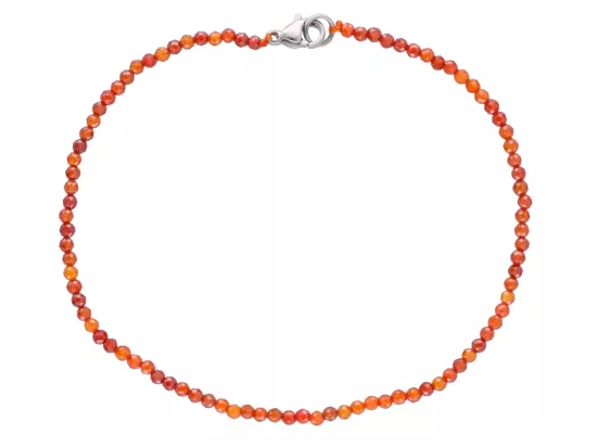 R3G32 BRANSOLETKA CYRKONIA SZKLANA KULE FASETOWANE 2 mm