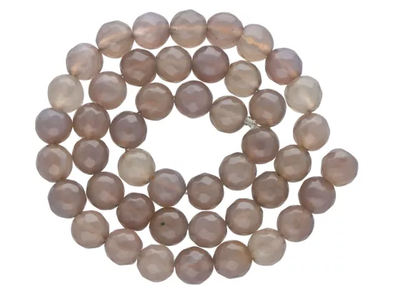 K5Z79 AGAT SZARY KULE FASET. 8 mm - 1 SZNUR