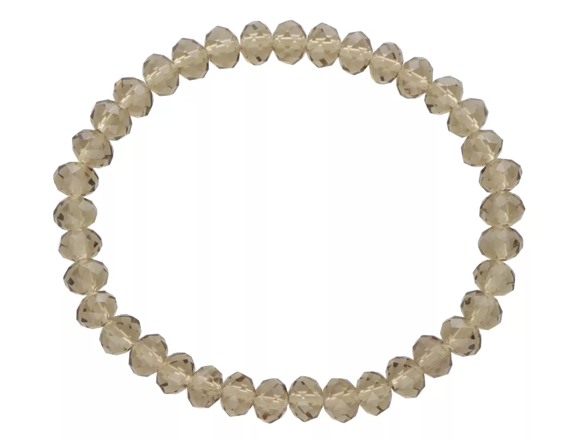 R1J88A BRANSOLETKA KRYSZTAŁKI 6 mm NA GUMCE