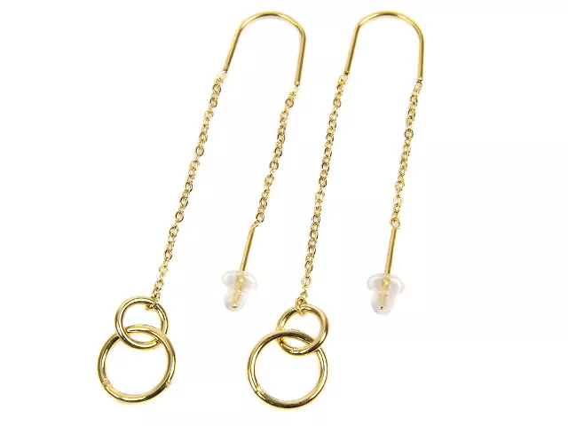 U1P01 KOLCZYKI STAL CHIRURGICZNA 1 PARA