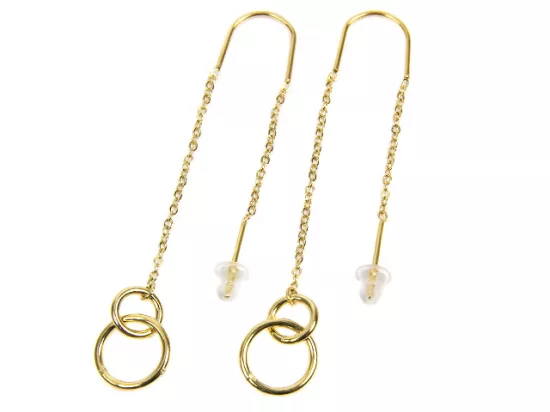 U1P01 KOLCZYKI STAL CHIRURGICZNA 1 PARA