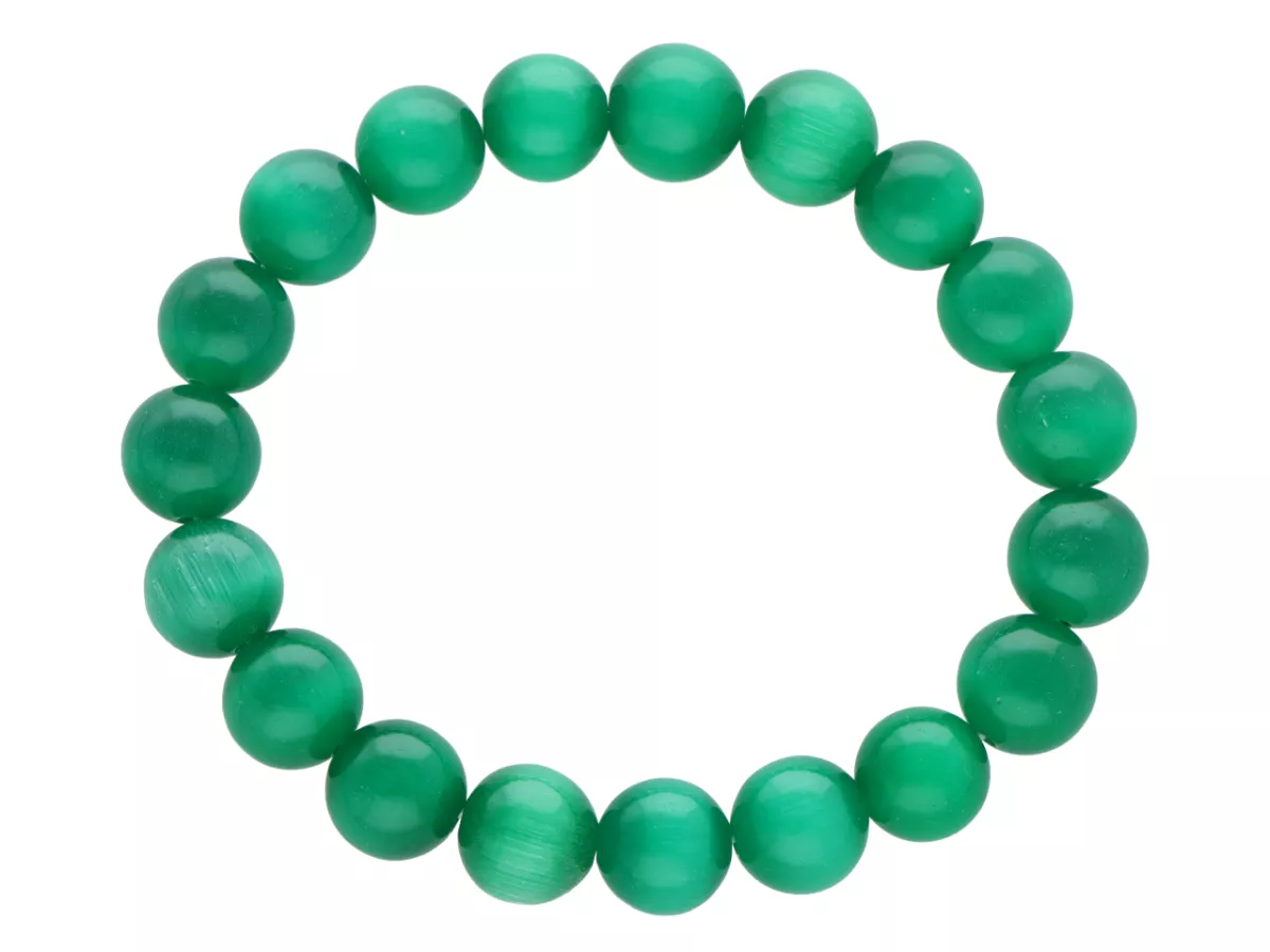 R4I38 BRANSOLETKA KOCIE OKO KULE 10 mm