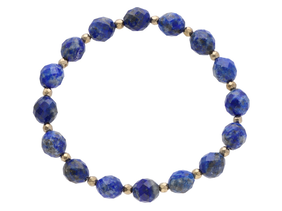 R4U44 BRANSOLETKA LAPIS LAZULI OWAL FASETOWANY 7/8 mm