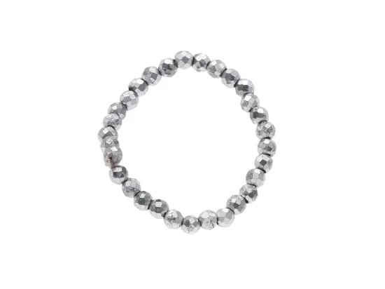 R3B92 PIERŚCIONEK HEMATYT KULE FASETOWANE 2 mm