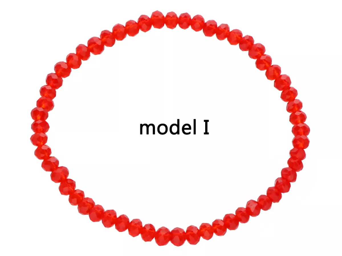 R4F44 BRANSOLETKA KRYSZTAŁKI 4,5 mm NA GUMCE