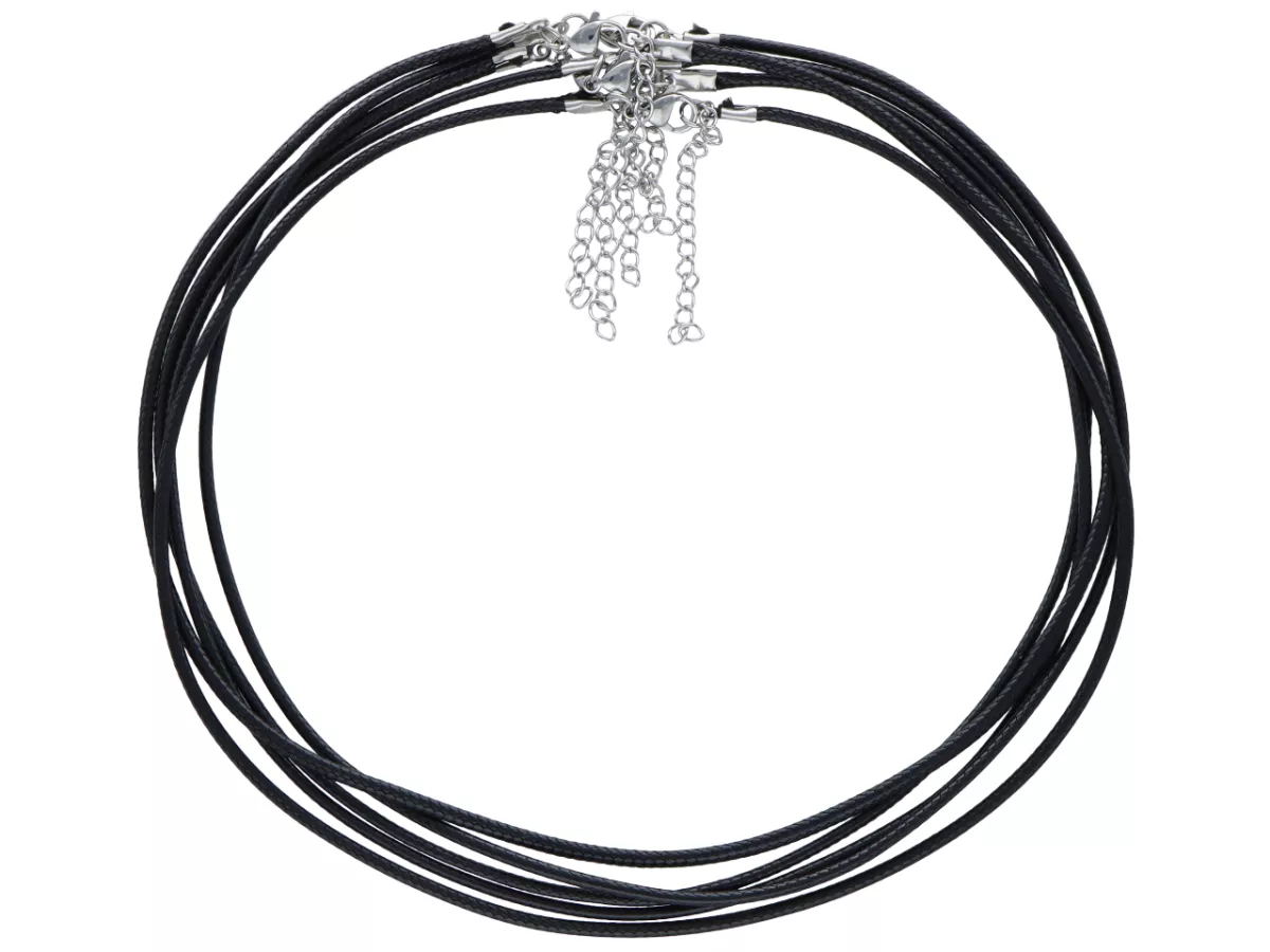 L3O73 BAZA NASZYJNIKA SZNUREK I STAL CHIRURGICZNA 60+5cm - 5 SZTUK