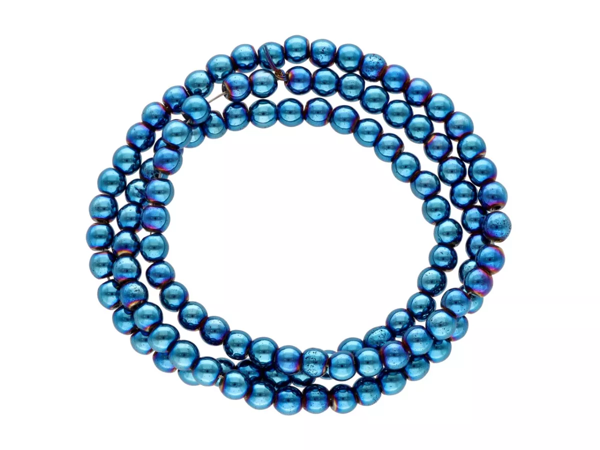 K6X23 HEMATYT KULE 4 mm - 1 SZNUR