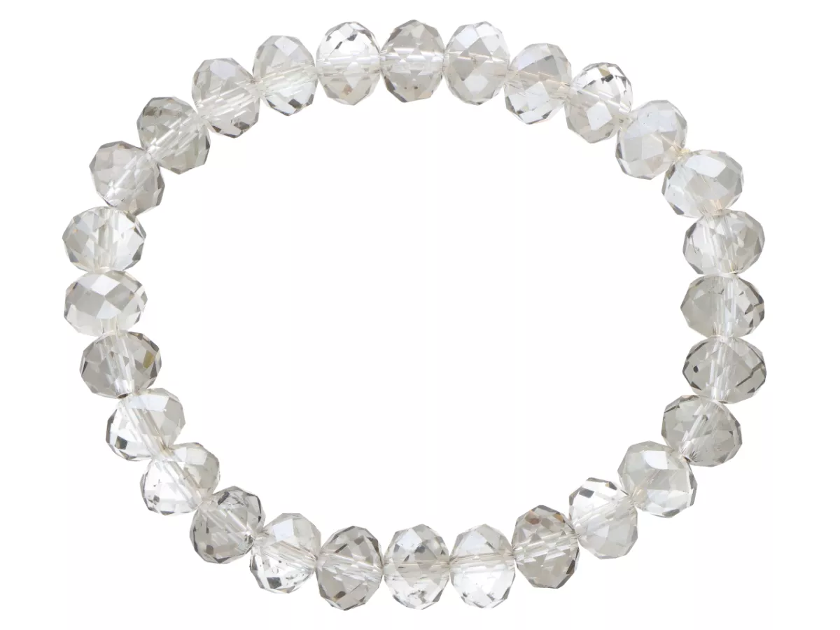 R1P25 BRANSOLETKA KRYSZTAŁKI 8,5mm NA GUMCE