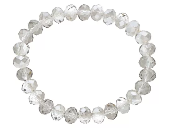 R1P25 BRANSOLETKA KRYSZTAŁKI 8,5mm NA GUMCE