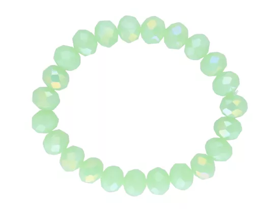 R2N76 BRANSOLETKA KRYSZTAŁKI 10 mm NA GUMCE