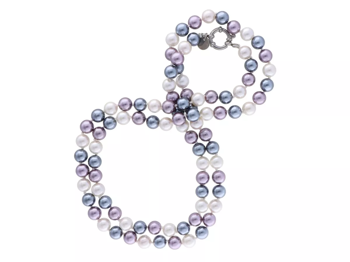 N2J97 NASZYJNIK PERŁA MAJORKA