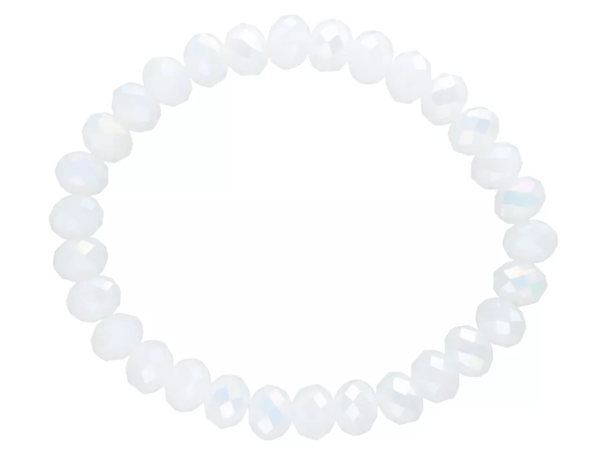 R2J35 BRANSOLETKA KRYSZTAŁKI 8 mm NA GUMCE