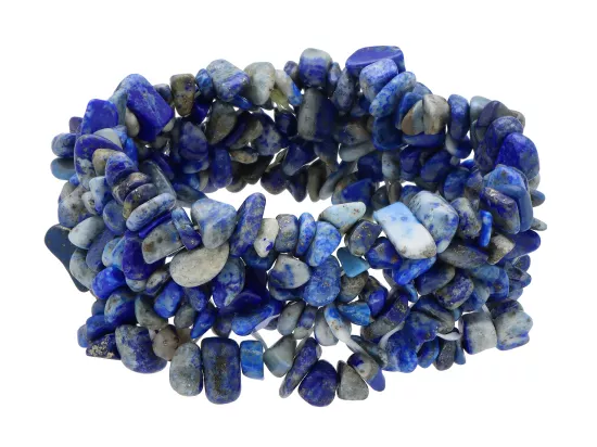 R5B53 BRANSOLETKA LAPIS LAZULI SIECZKA