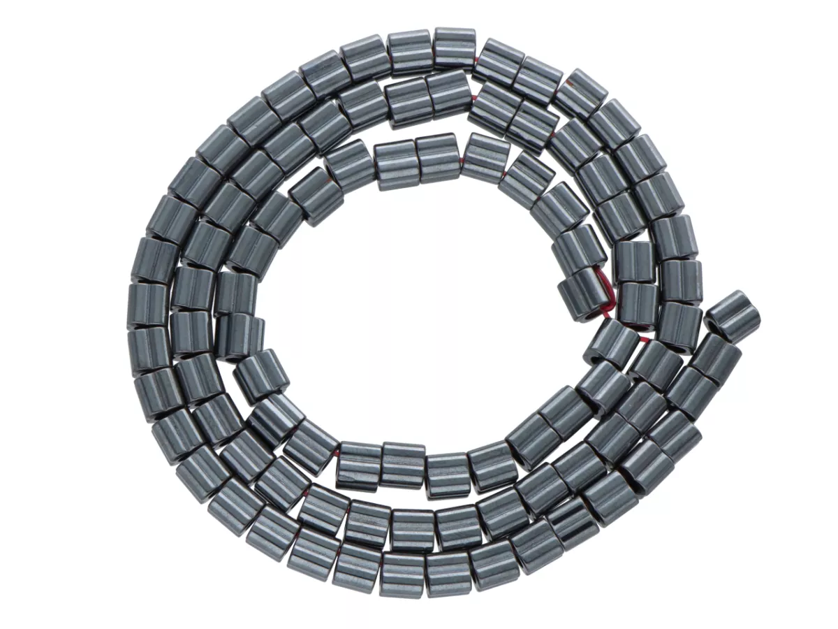 K7F48H HEMATYT ELEMENTY 5/4,3 mm - 5 SZNURÓW - ZESTAW