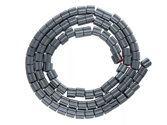 K7F48H HEMATYT ELEMENTY 5/4,3 mm - 5 SZNURÓW - ZESTAW