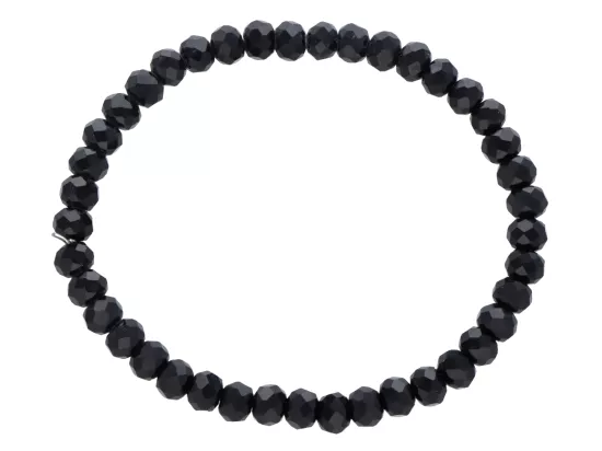 R4F89 BRANSOLETKA KRYSZTAŁKI 6 mm NA GUMCE