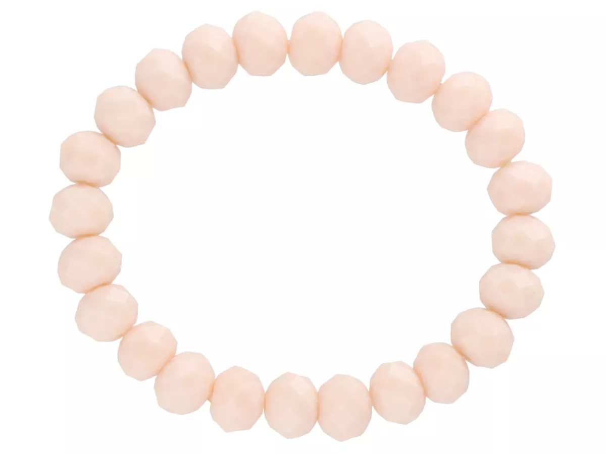 R2G40 BRANSOLETKA KRYSZTAŁKI 10 mm NA GUMCE