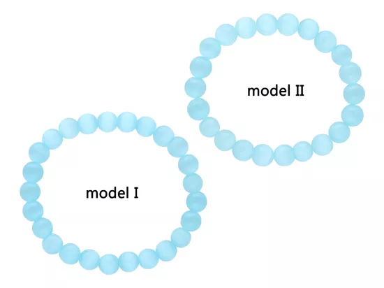 R4I07 BRANSOLETKA KOCIE OKO KULE 8 mm