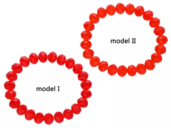 R4G82 BRANSOLETKA KRYSZTAŁKI 10 mm NA GUMCE