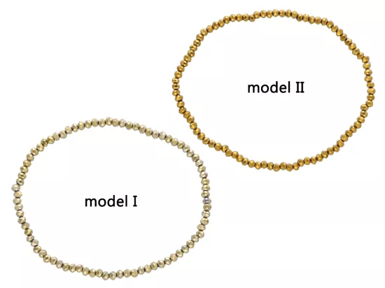 R4B94 BRANSOLETKA KRYSZTAŁKI 2,5 mm NA GUMCE