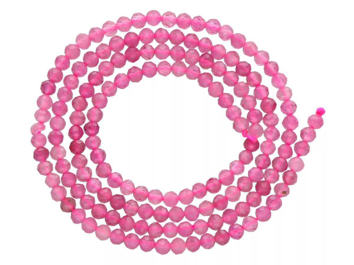 K7C43 RUBELIT KULE FASETOWANE 2,5 mm - 1 SZNUR