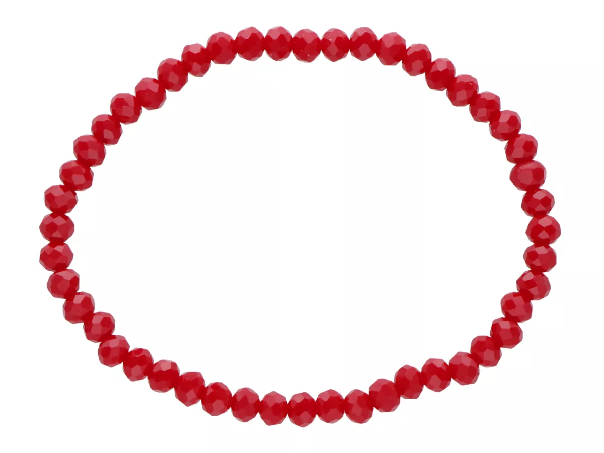 R4C74 BRANSOLETKA KRYSZTAŁKI 4,5 mm NA GUMCE