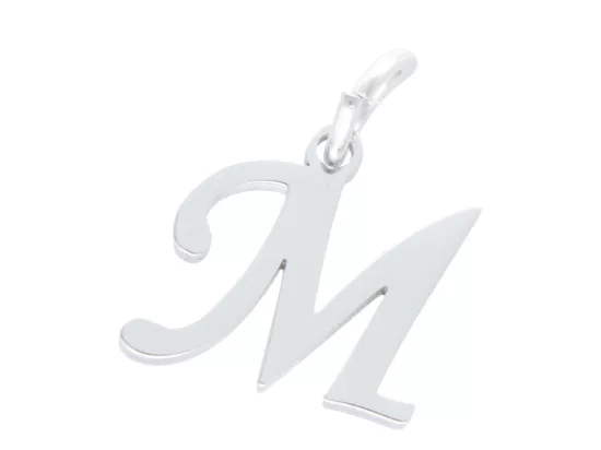 P5T13 ZAWIESZKA OZDOBNA ZE STALI CHIRURGICZNEJ LITERKA "M" - 1 SZTUKA