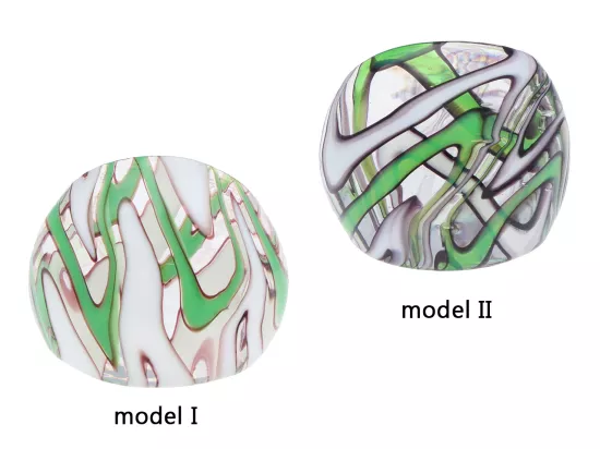 R4L13 PIERŚCIONEK SZKŁO WENECKIE