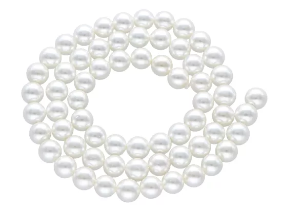 P1F67 PERŁA MAJORKA KULE 6 mm - 1 SZNUR