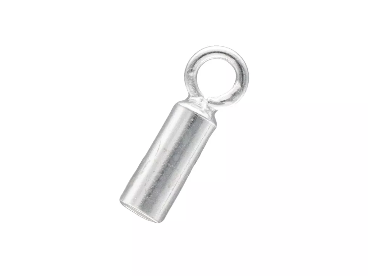 P3C54 KOŃCÓWKI DO WKLEJANIA 2,5 mm SREBRO 925 - 1 SZTUKA