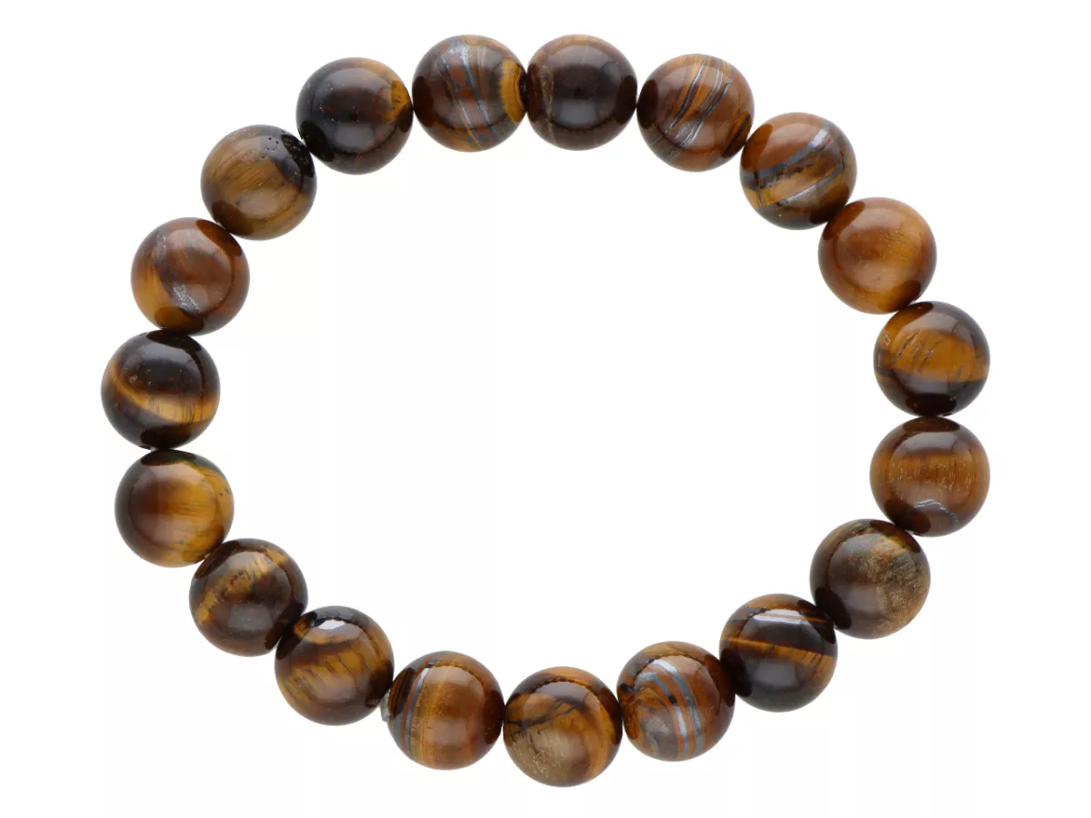 R1U69 BRANSOLETKA TYGRYSIE OKO KULE 10,5 mm