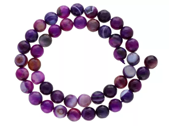 K7G27 AGAT KULE FASETOWANE 8 mm - 1 SZNUR