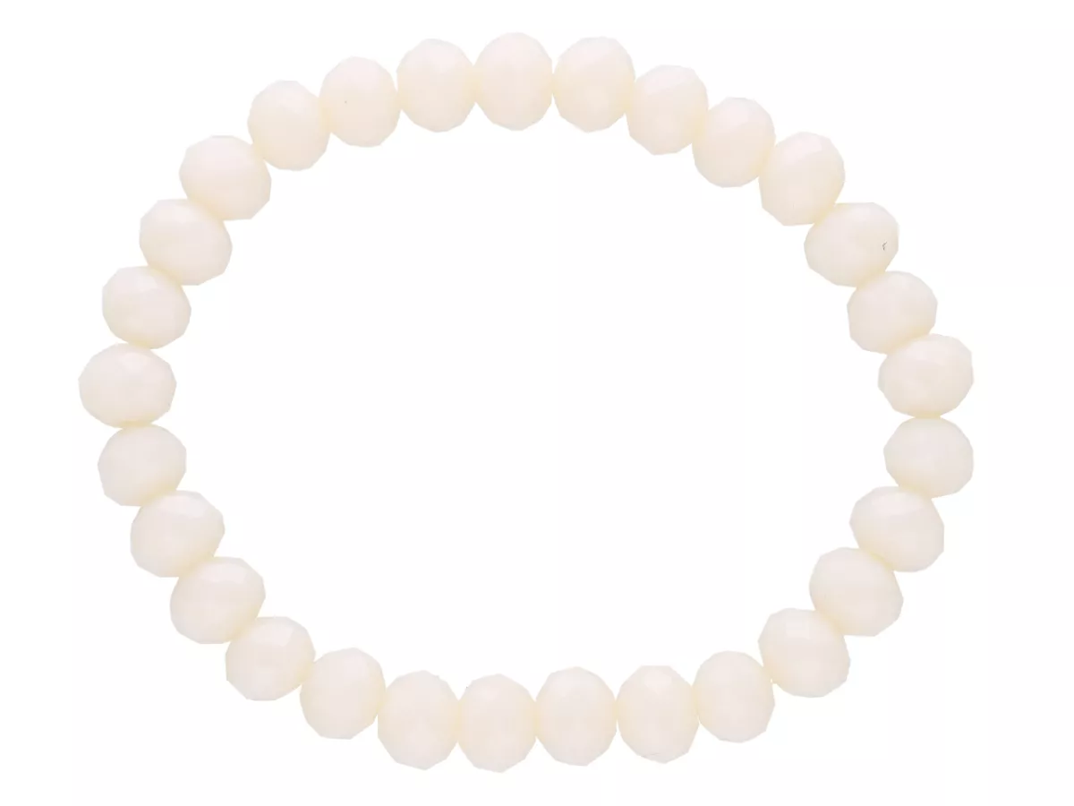 R1J97 BRANSOLETKA KRYSZTAŁKI 8 mm NA GUMCE