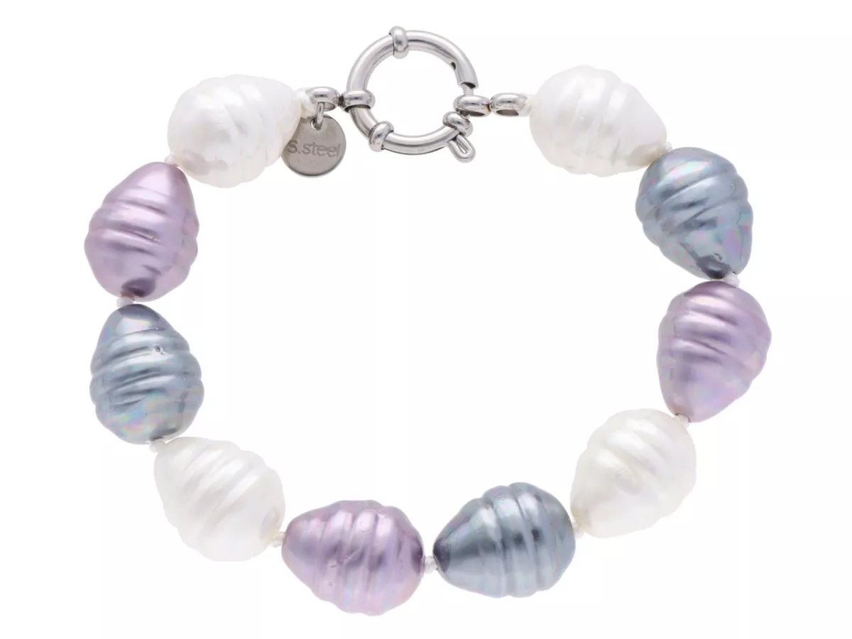 R2W37 BRANSOLETKA PERŁA MAJORKA