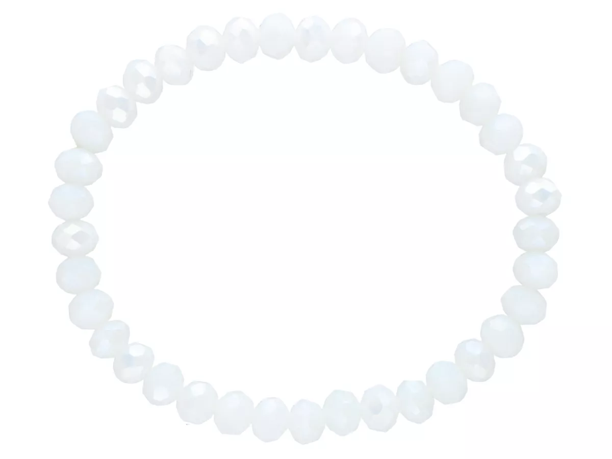 R2P63 BRANSOLETKA KRYSZTAŁKI 6 mm NA GUMCE