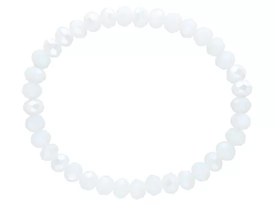 R2P63 BRANSOLETKA KRYSZTAŁKI 6 mm NA GUMCE