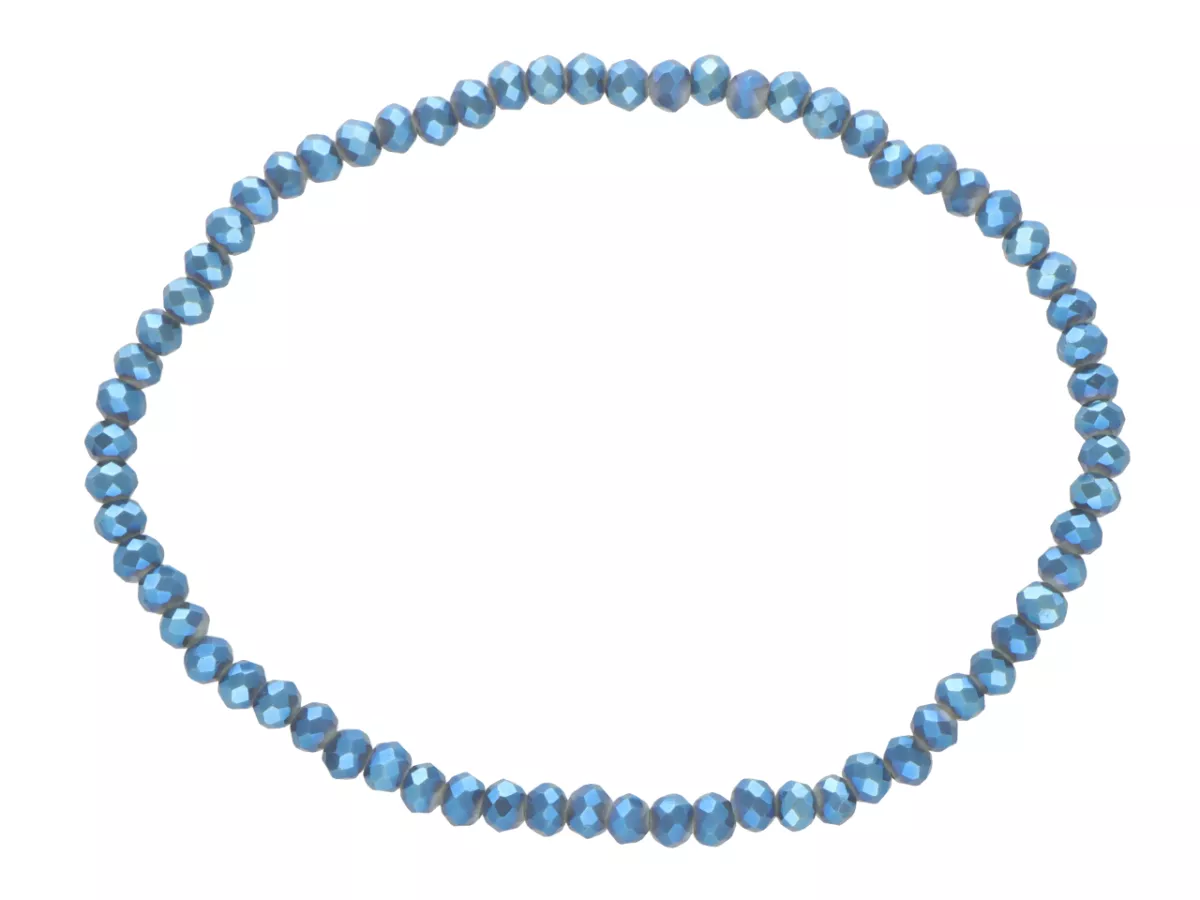 R4C45 BRANSOLETKA KRYSZTAŁKI 3 mm NA GUMCE