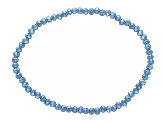 R4C45 BRANSOLETKA KRYSZTAŁKI 3 mm NA GUMCE